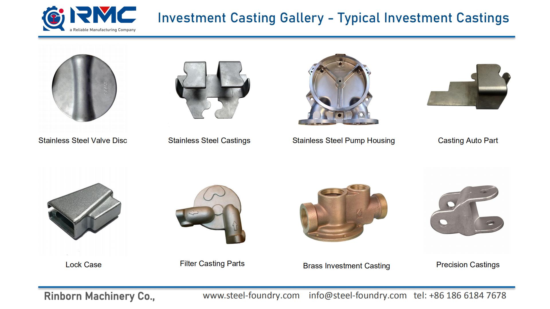 custom precision investment casting parts