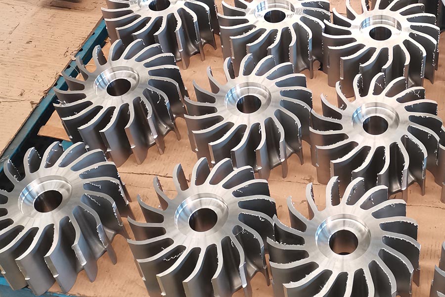 AISI 316 rustfrit stål bearbejdningshjul