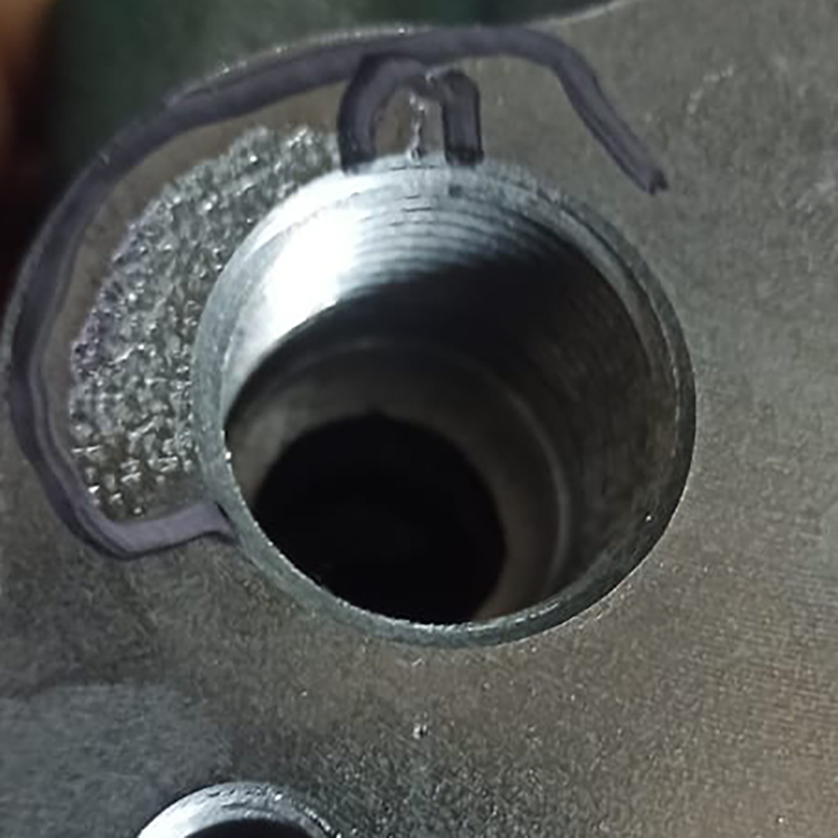 pores in cast iron parts