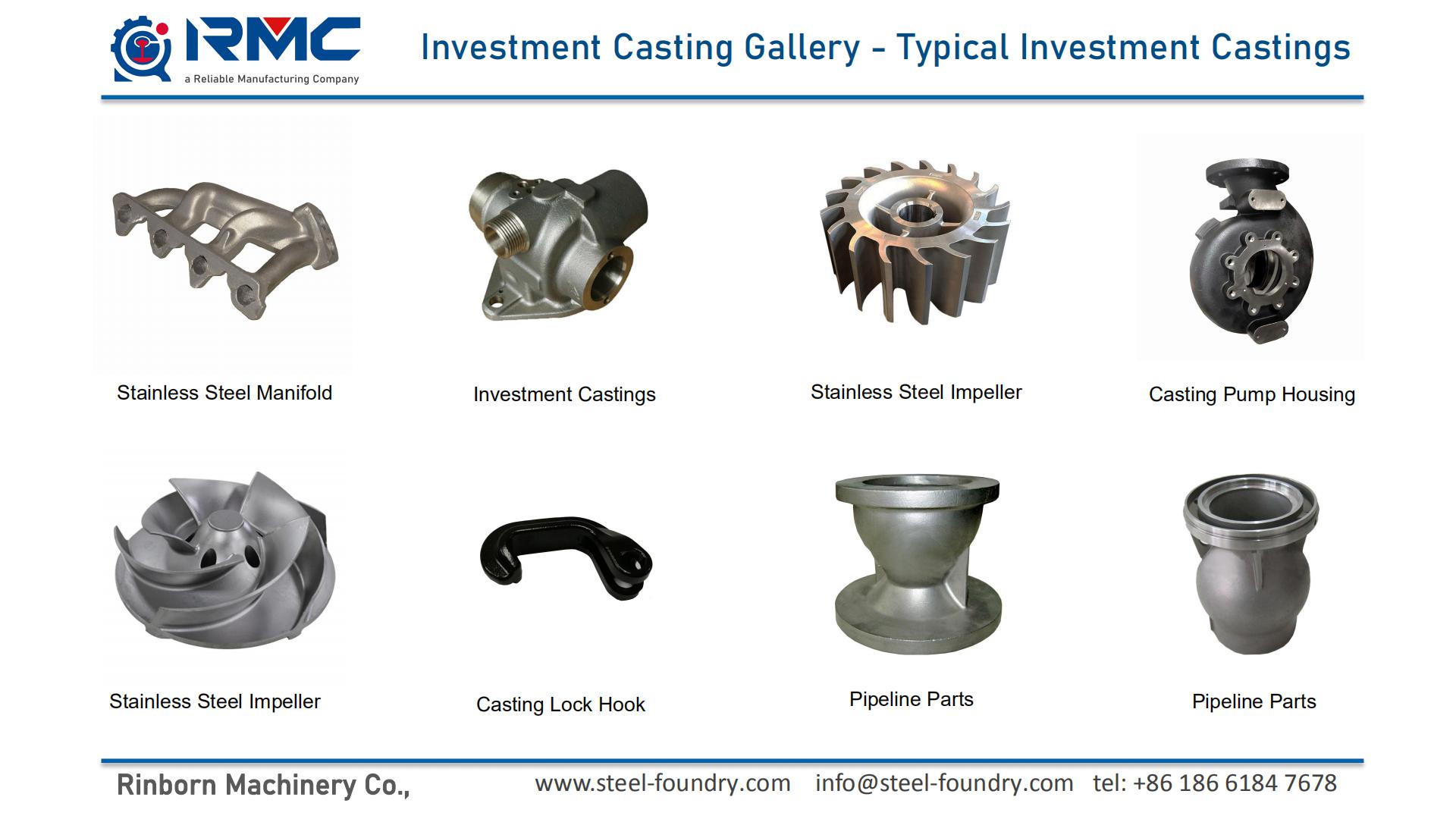 stainless steel castings by investment casting